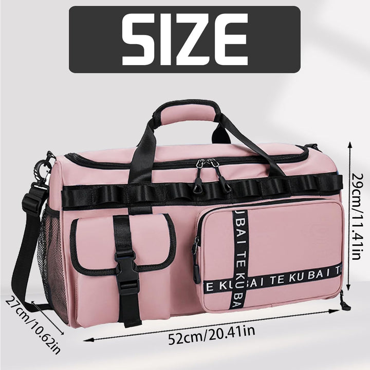 Reisetasche Damen Herren, 65L Wasserabweisende Sporttasche, Large Capacity Reise Tasche Gym Bag, mit