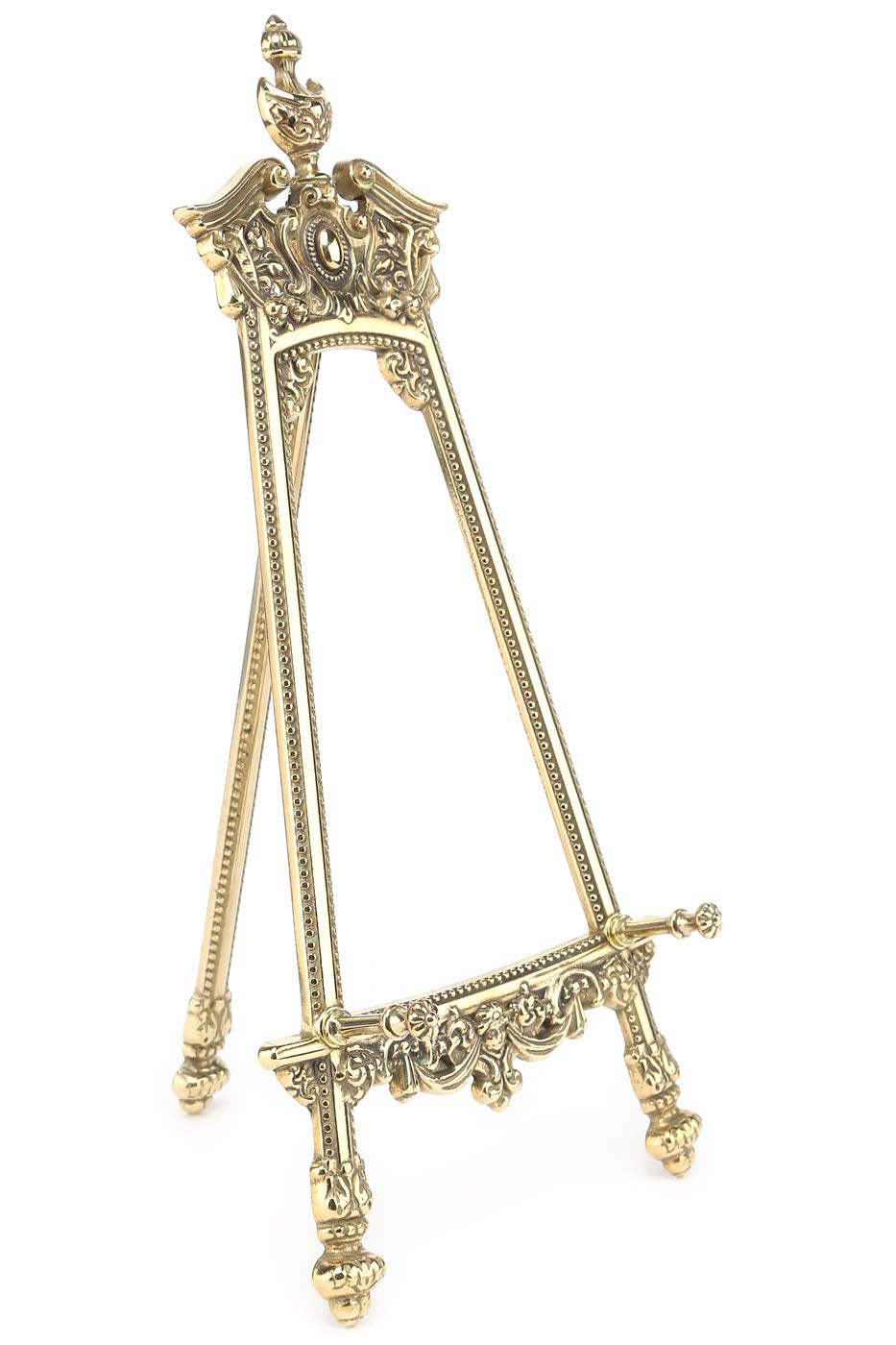 Präsentationsständer haltende Stativ Barock Messing H. cm.25-Teller-Kollektion
