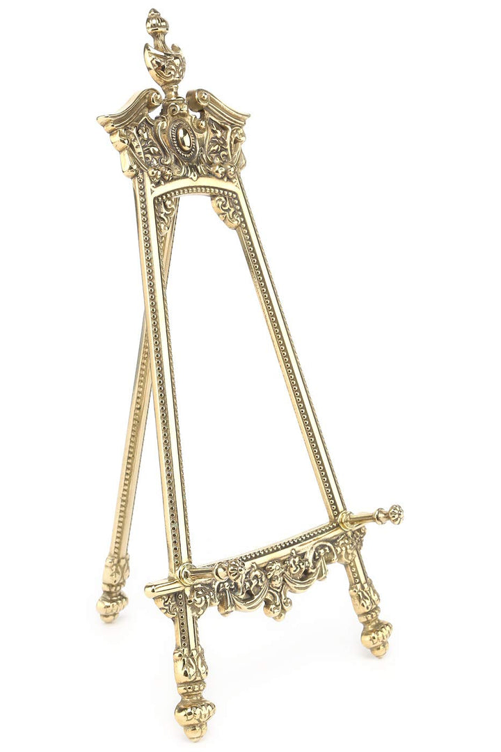 Präsentationsständer haltende Stativ Barock Messing H. cm.25-Teller-Kollektion