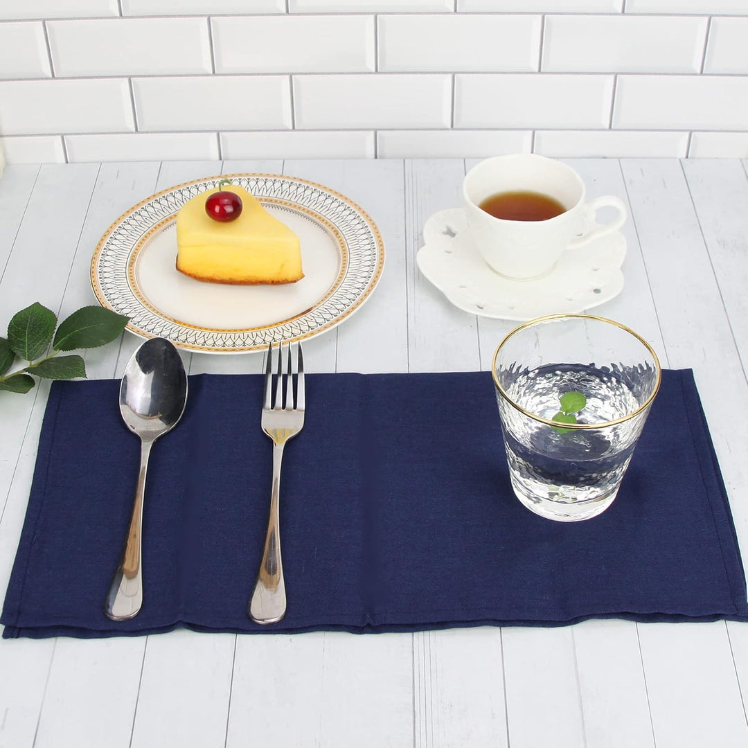 weich Polyester -Leinen gemischt Abendessen Cloth Servietten, 12 Stück (40 x 40 cm), für Veranstaltu