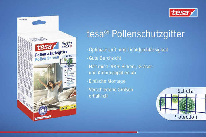 Philips Luftreiniger 600-Serie, energieeffizient mit Smart Sensor & tesa Pollenschutzgitter - zuschn