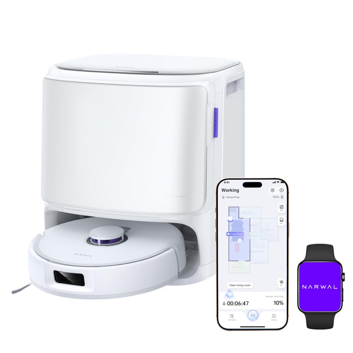 NARWAL Freo X10 Pro Saugroboter mit Wischfunktion, 11.000 Pa, DualFlow Tangle-Free, Selbstreinigung