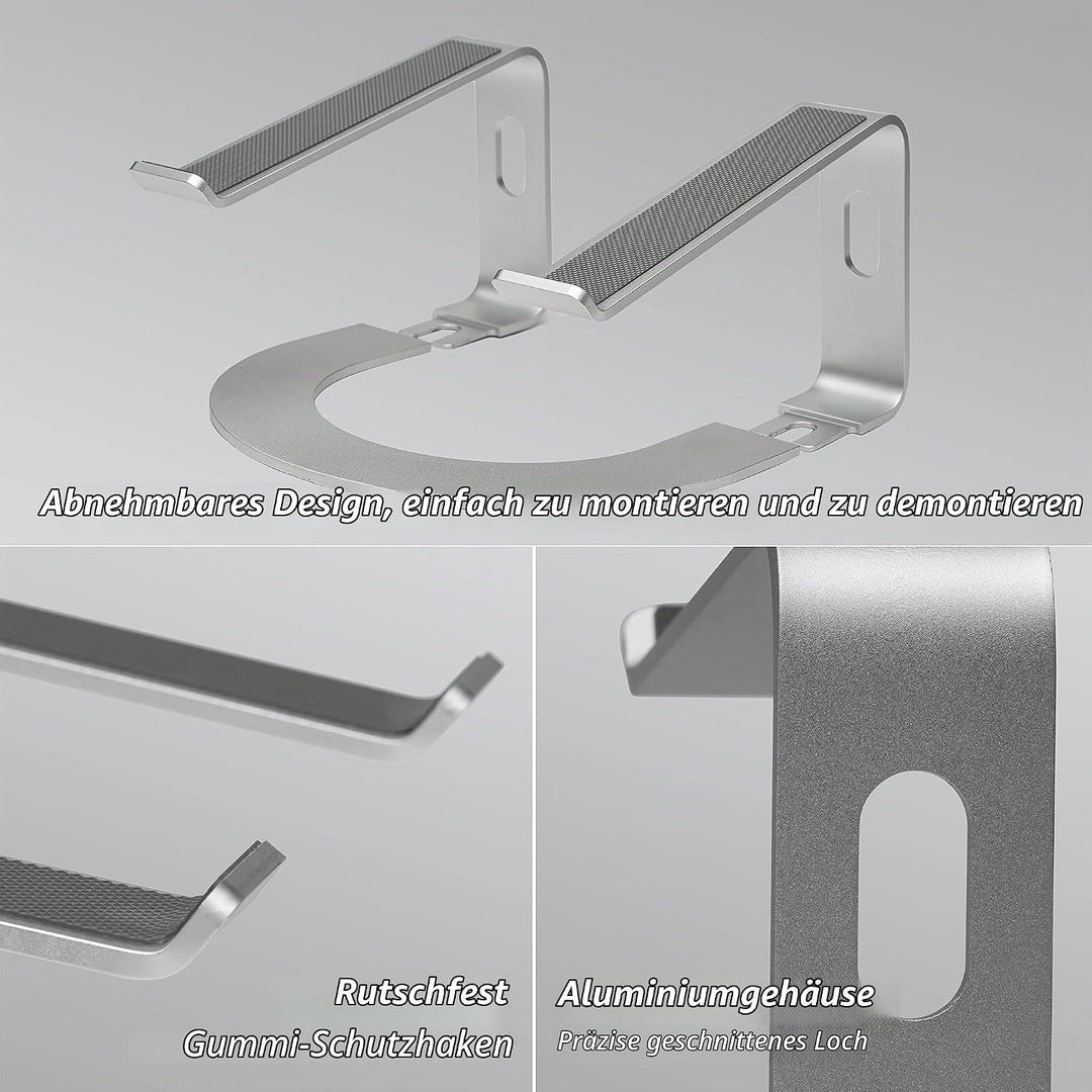 Konsol Laptop ständer Ergonomisch Aluminium Notebook Ständer, Demontierbar, Tragbarer, Riser Kompati