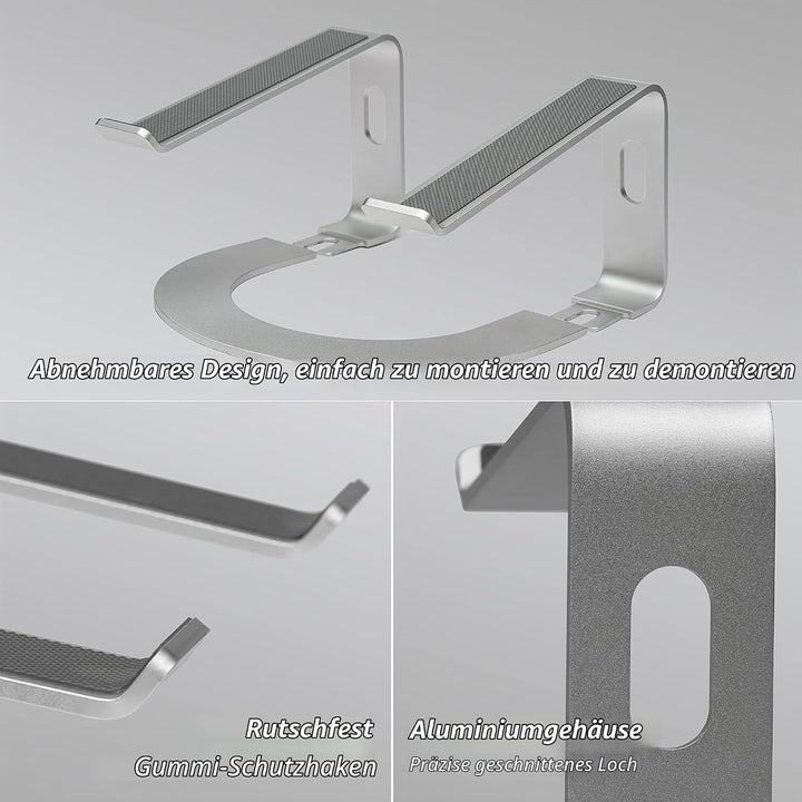 Konsol Laptop ständer Ergonomisch Aluminium Notebook Ständer, Demontierbar, Tragbarer, Riser Kompati