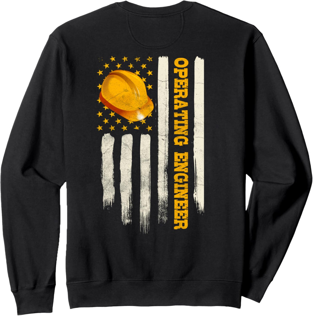 Betriebsingenieure entwerfen auf der Rückseite der Kleidung Sweatshirt