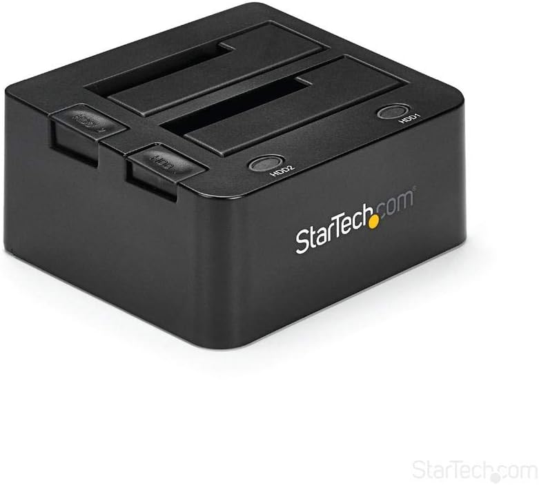 StarTech.com 2-fach USB 3.0 Festplatten Dockingstation mit UASP für 2,5/3,5 Zoll SSD / HDD, Serial-A