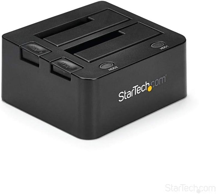 StarTech.com 2-fach USB 3.0 Festplatten Dockingstation mit UASP für 2,5/3,5 Zoll SSD / HDD, Serial-A