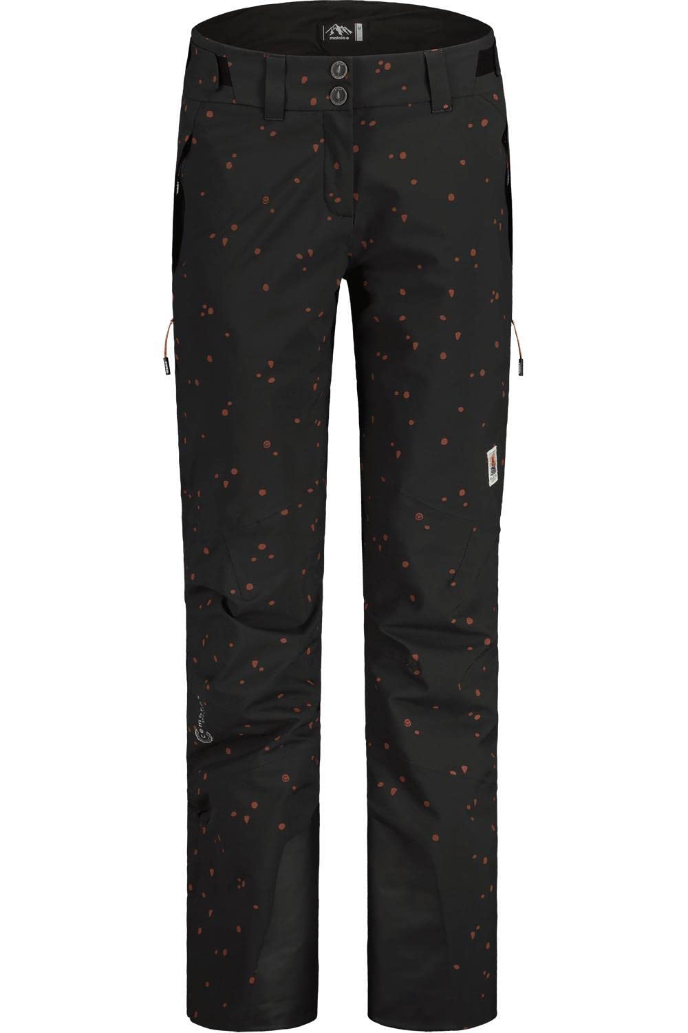Maloja Berninam Sporthose für Damen S Moonless Schneeflocken, S Moonless Schneeflocken