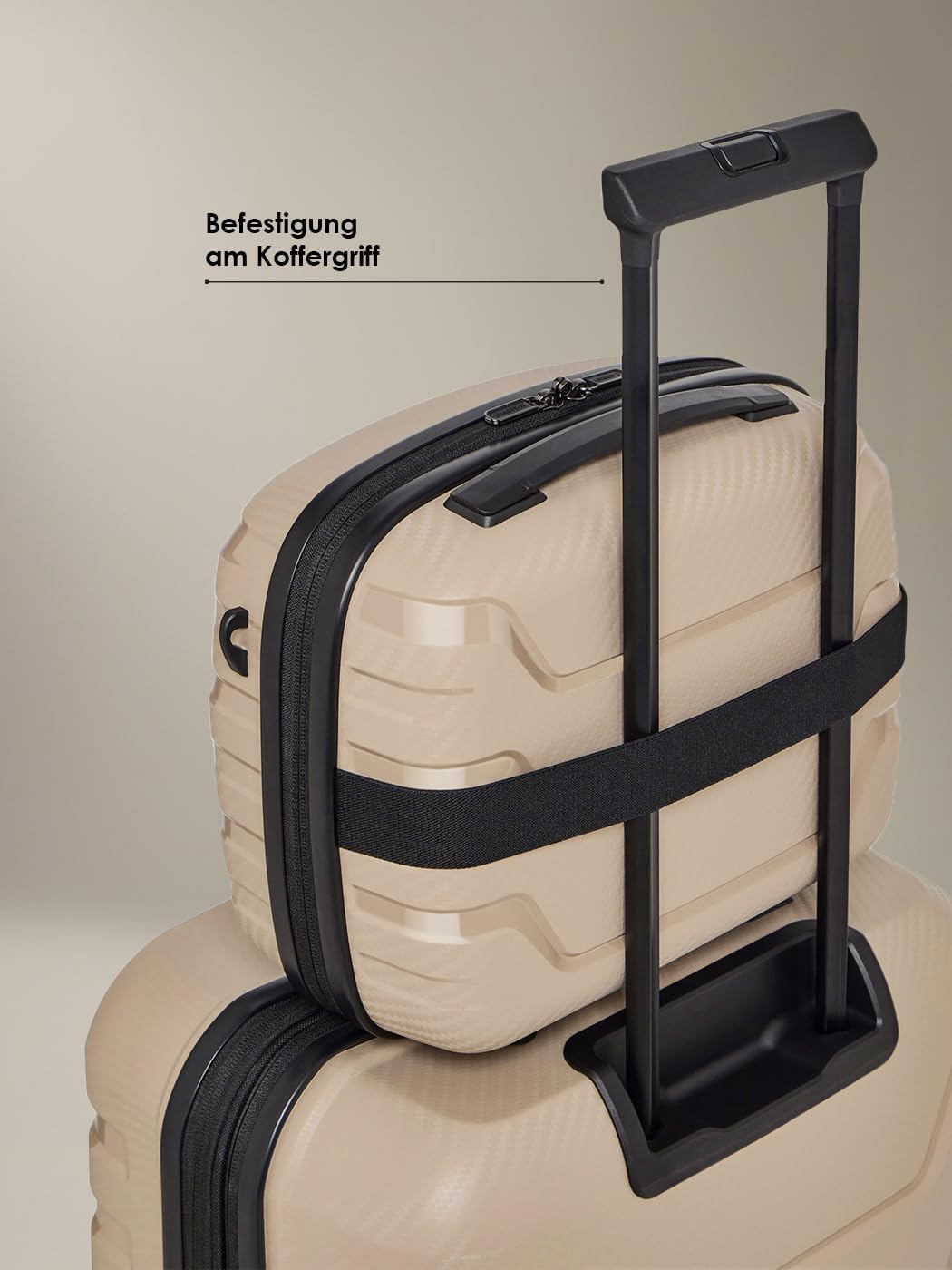 SMARTBOX Hartschalen Handgepäck Kosmetik-Koffer | Stabiles Beauty-Case mit Aufsteckfunktion | 34 x 1