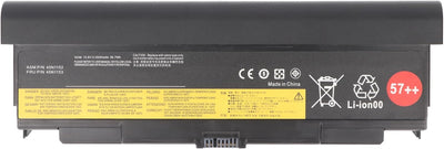 Akku passend für Lenovo ThinkPad T440p, T540p, 57++, Li-ion, 11,1V, 7800mAh, 87Wh