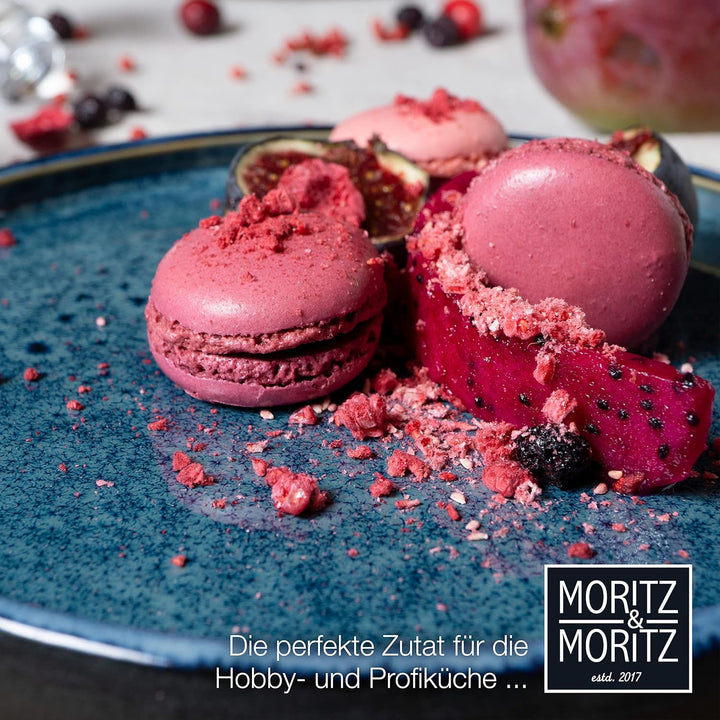 Moritz & Moritz SOLID 4x Kleine Teller 21 cm - Steinzeug Teller Set als Dessertteller, Kuchenteller,