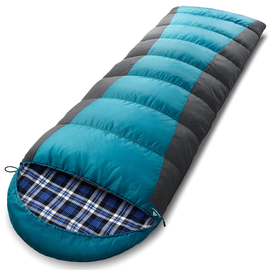Forceatt Schlafsack Winter, -5°-20 Grad Schlafsack Outdoor für 3-4 Jahreszeiten, Leichtgewichtig und
