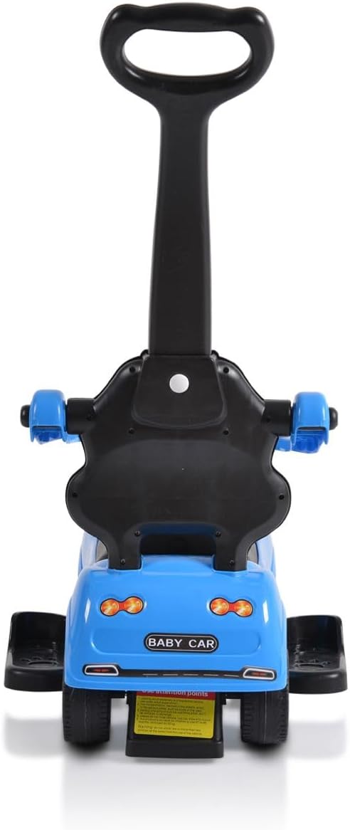 Moni Rutschauto 2 in 1 Rider 308, Rutscher mit Griff, Lehne, Bügel, Fussstütze blau, Blau