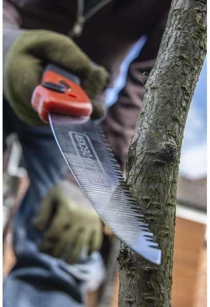 Black + Decker 53,3 cm Bogen 19,1 cm Klappsäge & Astsäge, schwarz/orange
