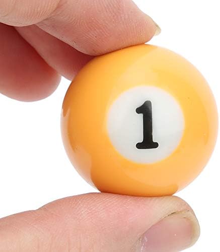 GOTOTOP Mini Pool Ball Billard Set, 16PCS 32MM Harz Kinder Pool Billardkugel Billardtisch Enthält 15