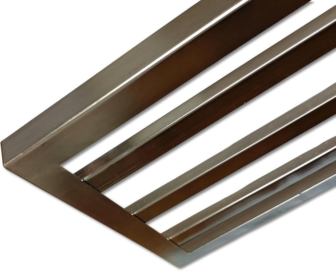 Triple XL Rasenrakel 118 x 30 cm aus Carbonstahl – Profi Leveling Rake ohne Stiel – Flächenebner für