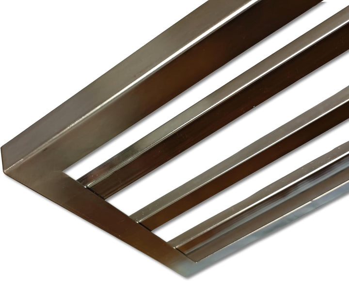 Triple XL Rasenrakel 118 x 30 cm aus Carbonstahl – Profi Leveling Rake ohne Stiel – Flächenebner für