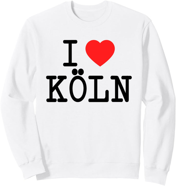 Ich Liebe Köln I Love Cologne Kölner Karneval Fan Herz Köln Sweatshirt
