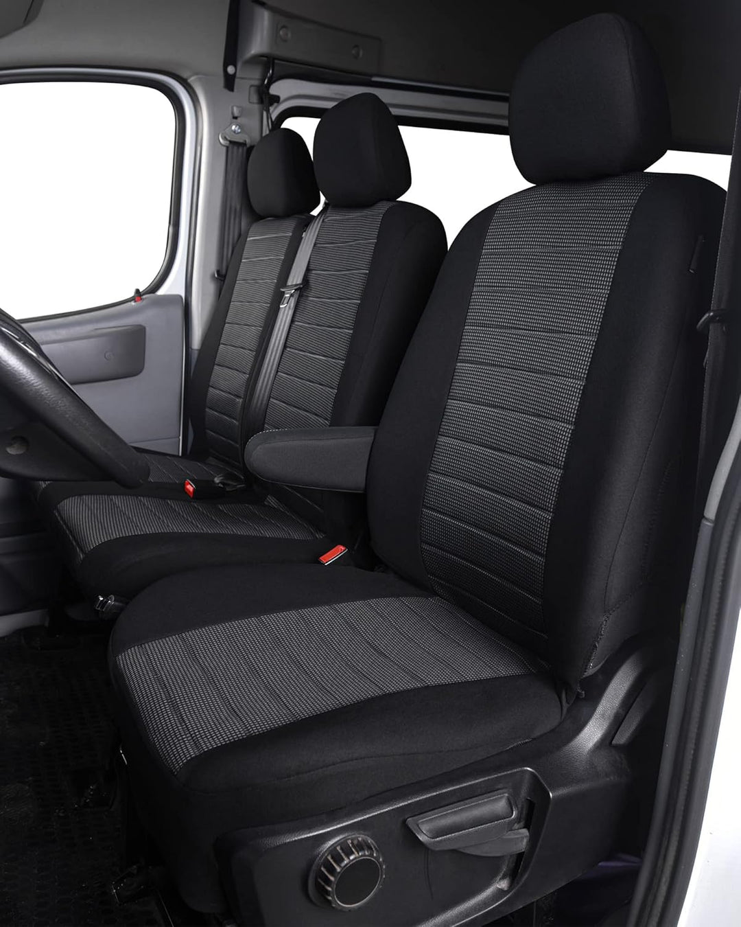 TOYOUN Universal Stoff Auto-Sitzbezüge für Transporter LKW Vorn Autositzbezüge Sitzbezug Fahrersitz