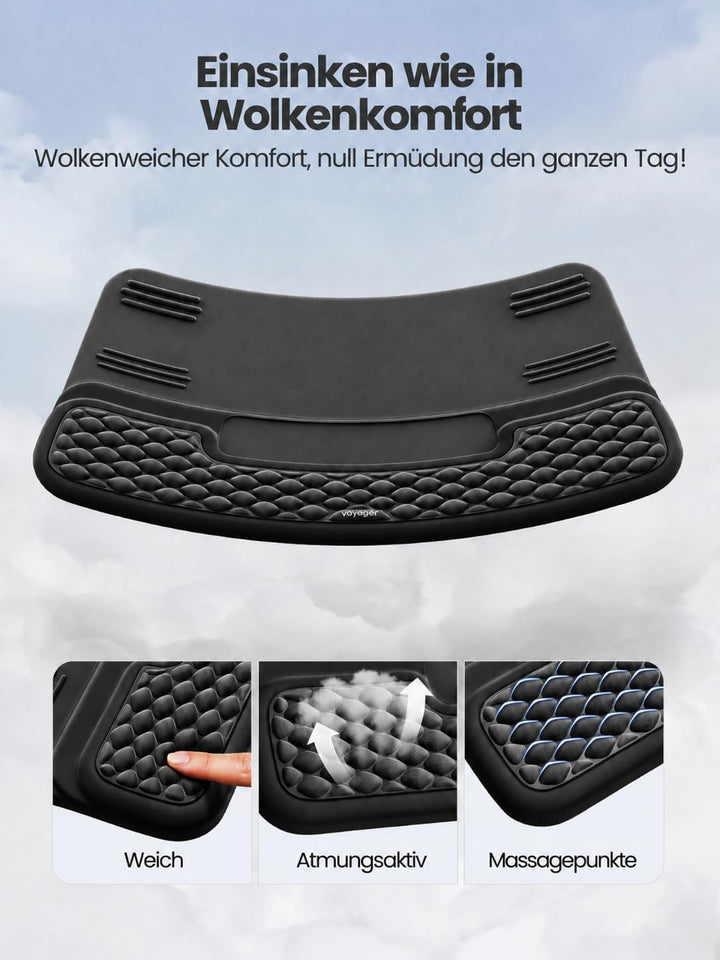 Vaydeer Handgelenkauflage mit Tastaturständer, Computer-Handgelenkstütze, ergonomische Tastaturerhöh