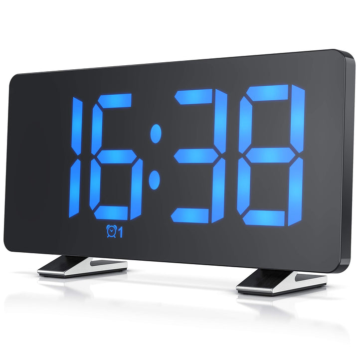 CSL - Radiowecker digital - FM Wecker - LED Display mit 3 Helligkeiten und Autodimmer - grosse Zahle