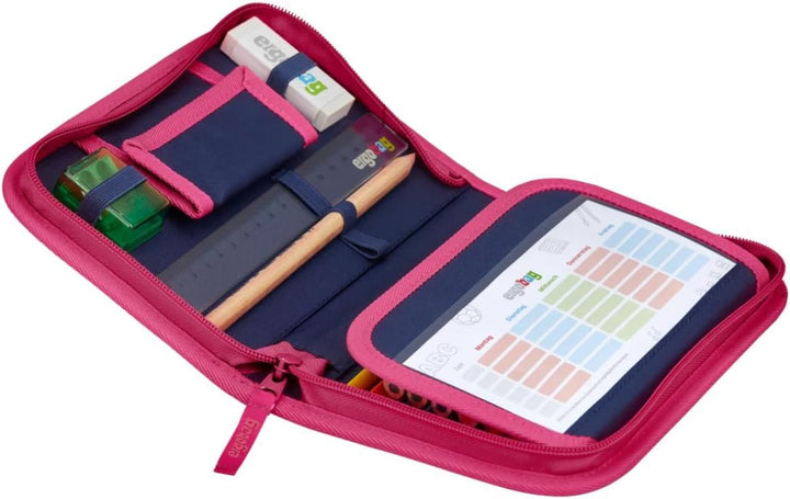 ergobag Federmäppchen Set 22-teilig, Lyra Buntstifte, Stundenplan-Fach, Kleingeld Fach, Lineal Mondz