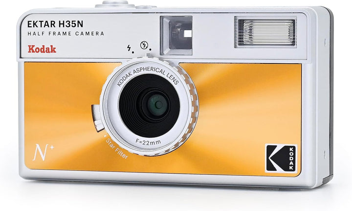 KODAK EKTAR H35N Halbformat-Filmkamera-Set mit Kodak Ultramax 400/24EXP 35 mm Rollfilm (glasiertes O