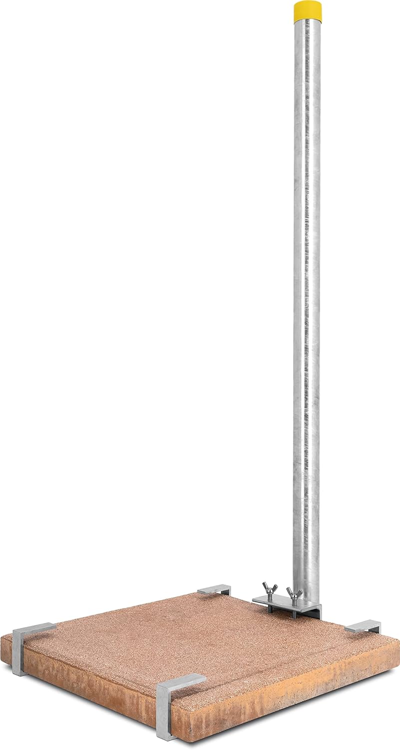 TechniSat Balkonständer 42 mm Rohr (für TECHNITENNE 60/70, mit Gehwegplatten Aufnahme für die stabil