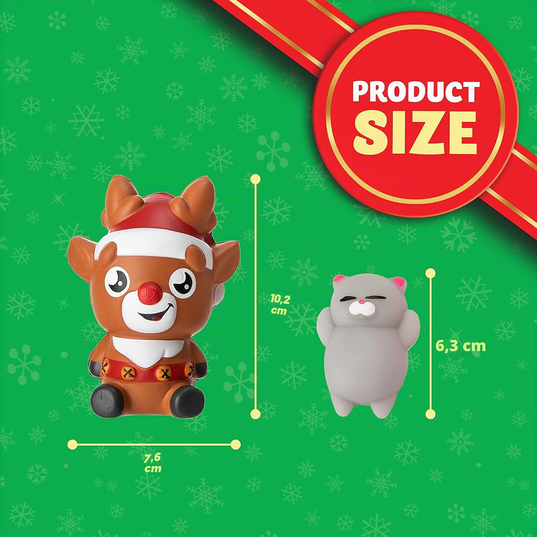 JOYIN Adventskalender 2023 Kinder Weihnachten 24 Tage Countdown Weihnachtskalender Mit Mochi Tier Sq