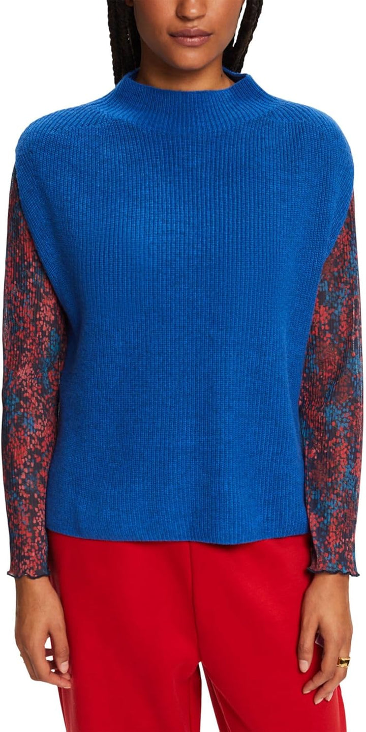 ESPRIT Damen 992eo1i310 Pullunder XXL 414/Bright Blue 5, XXL 414/Bright Blue 5