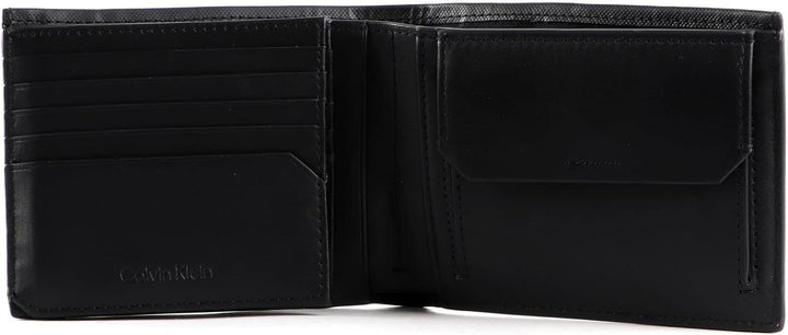 Calvin Klein Herren Geldbeutel Ck Trifold 10 CC Coin Klein, Schwarz (Ck Black), Einheitsgrösse