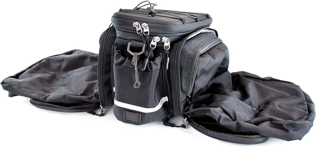 Racktime Unisex – Erwachsene Odin Schwarz 13 L + 10 L Bundle mit Steckschloss, Schwarz 13 L + 10 L B