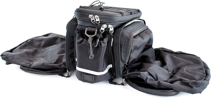 Racktime Unisex – Erwachsene Odin Schwarz 13 L + 10 L Bundle mit Steckschloss, Schwarz 13 L + 10 L B