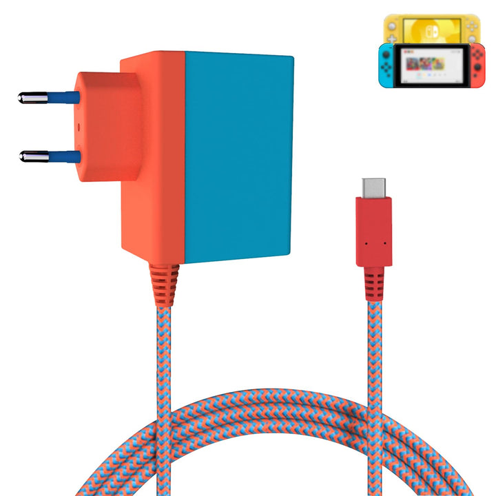 Netzteil für Switch,Ladegerät für Nintendo Switch,Unterstützt TV-Modus/Handheld-Modus,15V/2.6A Schne
