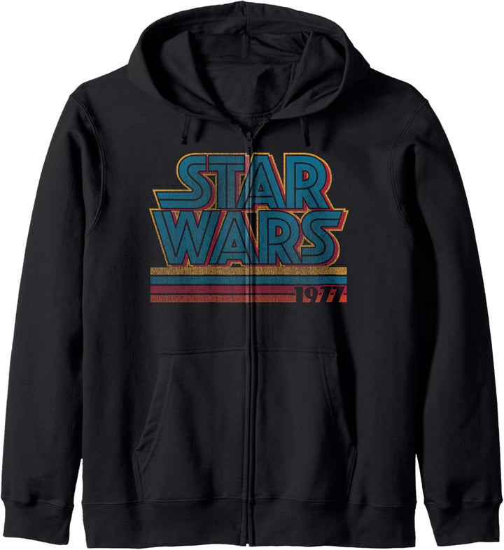 Star Wars Super Retro Striped Logo 1977 Kapuzenjacke