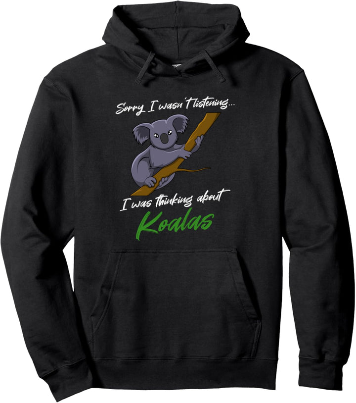 Nachdenken über Koalas Natur Wildtiere Koala Bär Pullover Hoodie