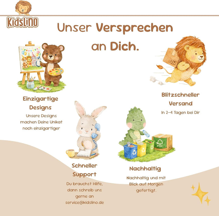 Personalisierte Holzeisenbahn Olivgrün – Personalisierte Geschenke Baby I Steckspielzeug I Geschenk