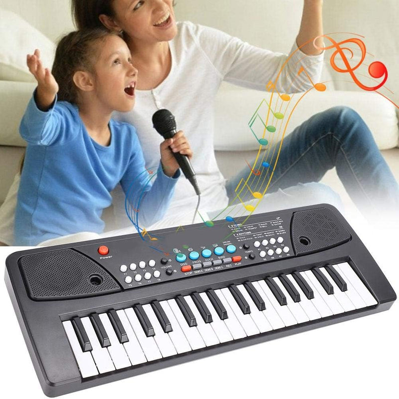 Zerodis Multifunktionale Tastatur Tragbares elektronisches Klaviermikrofon Baby Musik Spielzeug Päda