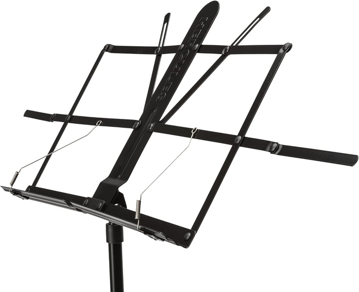 Hercules BS100B Music Stand with EZ Desk, Glide and Angle Roller