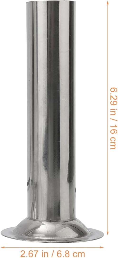 HEMOTON Wurstfüller Trichter Set Edelstahl 3 Grössen Wurstfüllrohre Für Fleischwolf Zubehör Wurstfül