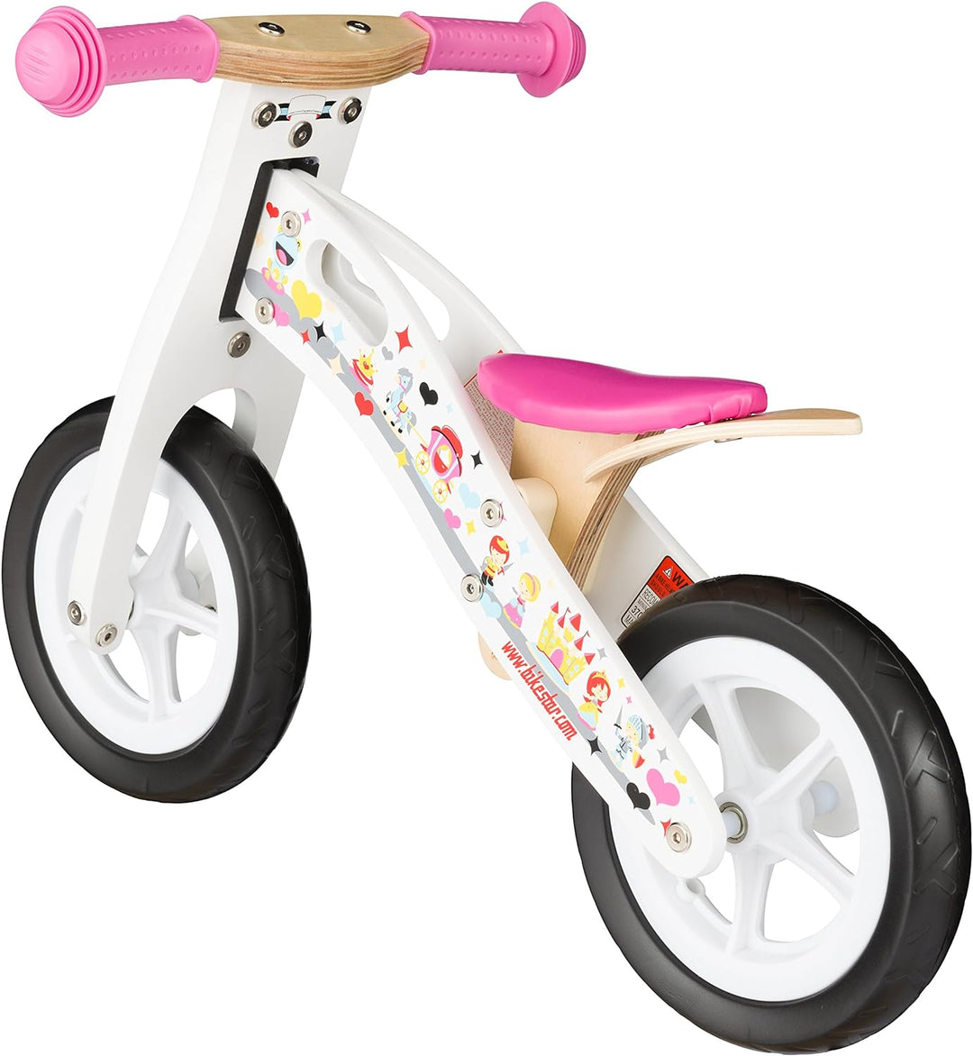 BIKESTAR Kinderlaufrad Lauflernrad Kinderrad für Mädchen ab 2-3 Jahre | 10 Zoll Kinder Laufrad Holz