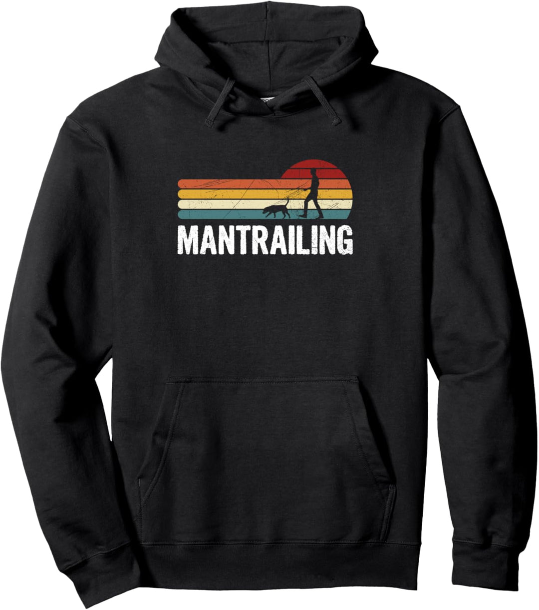 Mantrailing Suchhund Maintrailer Hund Fährtenhund Spruch Pullover Hoodie