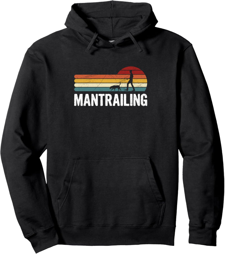 Mantrailing Suchhund Maintrailer Hund Fährtenhund Spruch Pullover Hoodie
