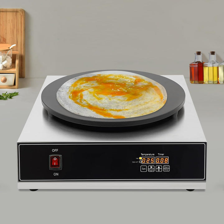 Electric Crepe Maker Elektrische Pfannkuchenmaschine mit Digitalanzeige