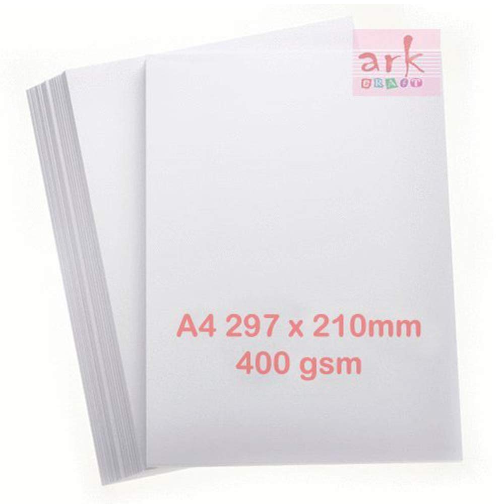 ARK Druckerpapier, A4, Weiss, 400 g/m², sehr dick, 50 Blatt, 50