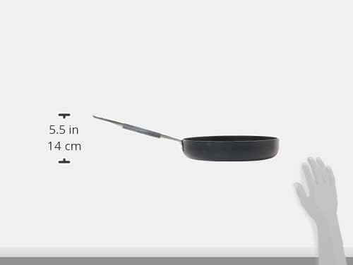 Töpfe Agnelli Alblack Pan Aluminium, Stärke 5 mm, 10 mm Induktions Fund, schwarz, 32 cm, 32 cm