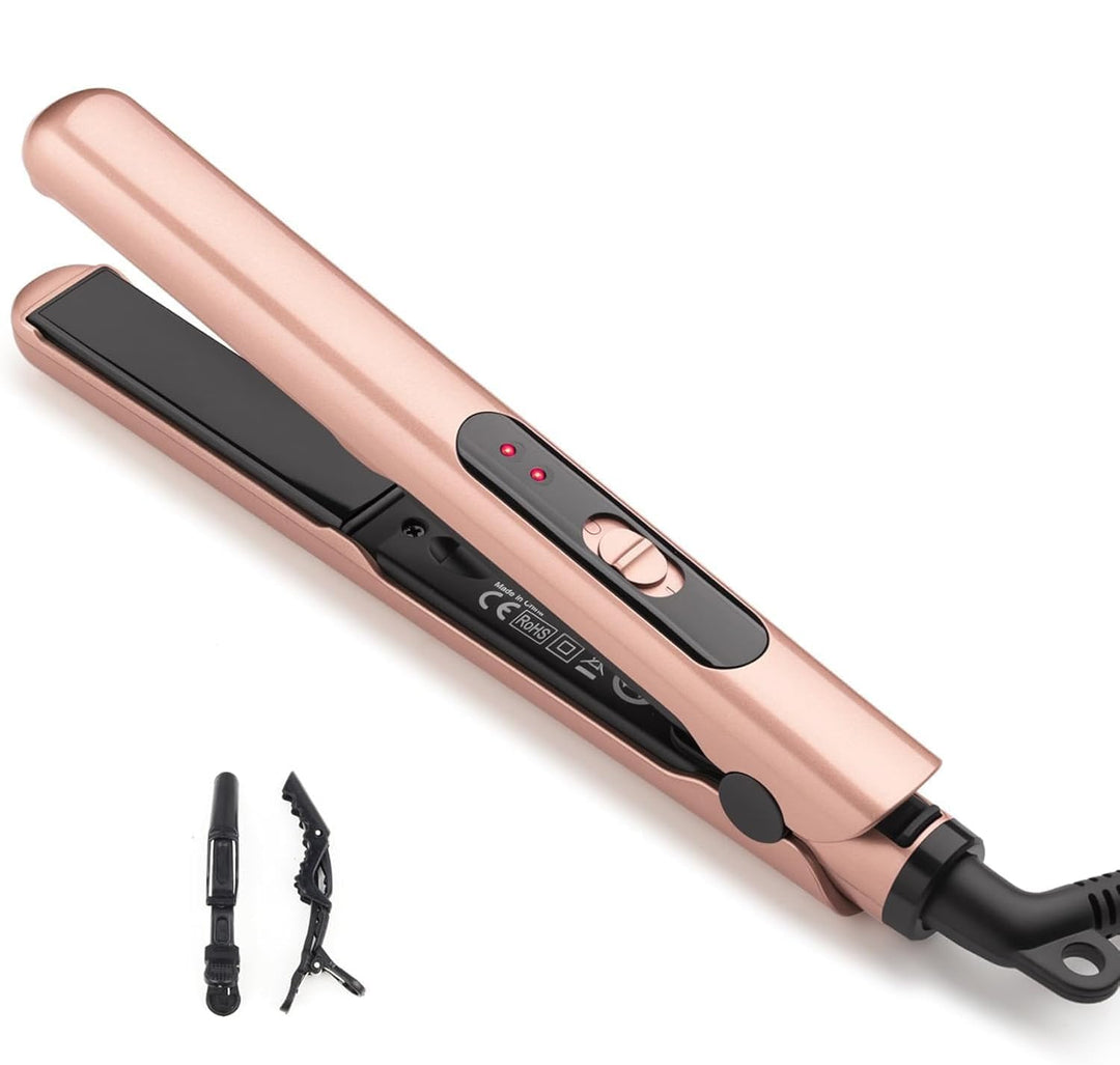 JAETON Mini Glätteisen Haarglätter für Kurze Haare,Reise Glätteisen Klein,Duale Spannungsversorgung,