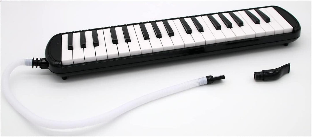 TMD-137A Melodica - 37 Tasten - mit Mundstück, Mundschlauch, Koffer, Grifftabelle und Notenbeispiele