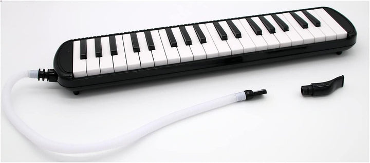 TMD-137A Melodica - 37 Tasten - mit Mundstück, Mundschlauch, Koffer, Grifftabelle und Notenbeispiele