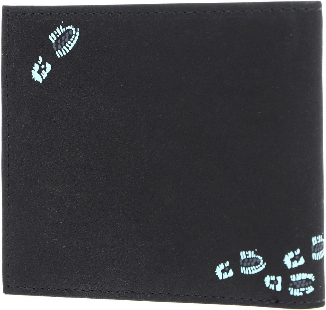 Oxmox New Cryptan Geldbörse 12 cm Footsteps (Schwarz), Footsteps (Schwarz)